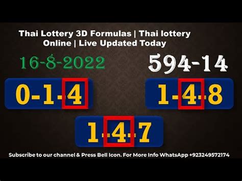 thai lottery formula|Thai lottery 01 July 2024 .